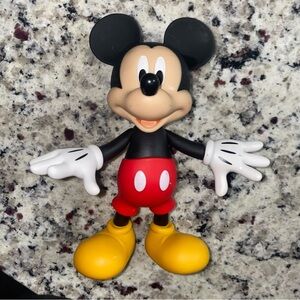 Mickey Mouse Articulated Hard Rubber Doll Figures Disney